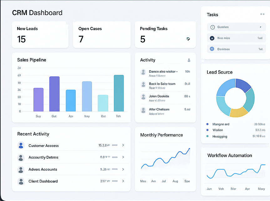 CRM Dashboard Preview